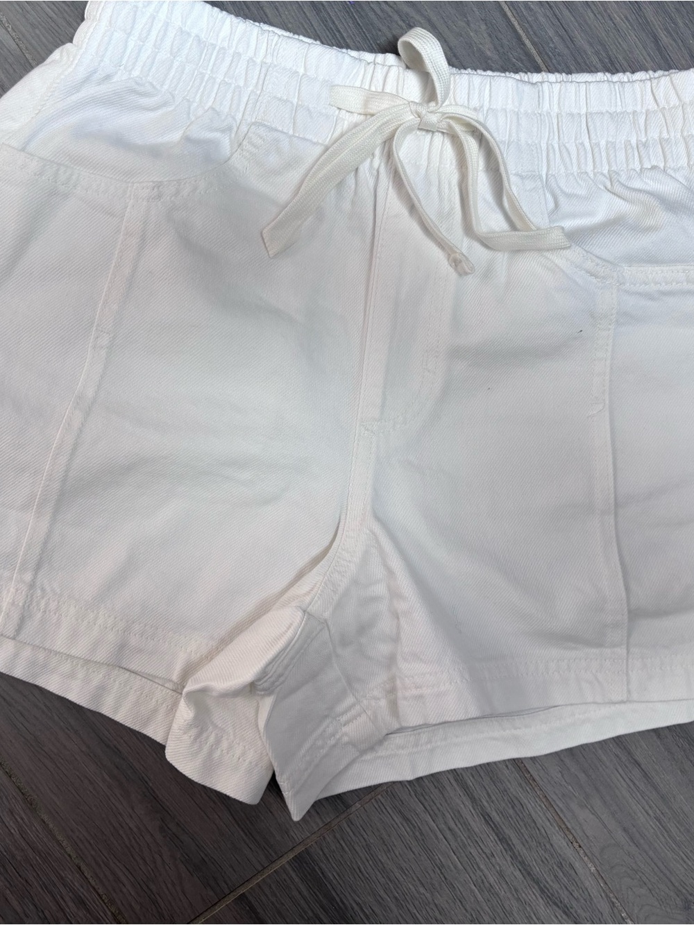 XS White Jean Shorts